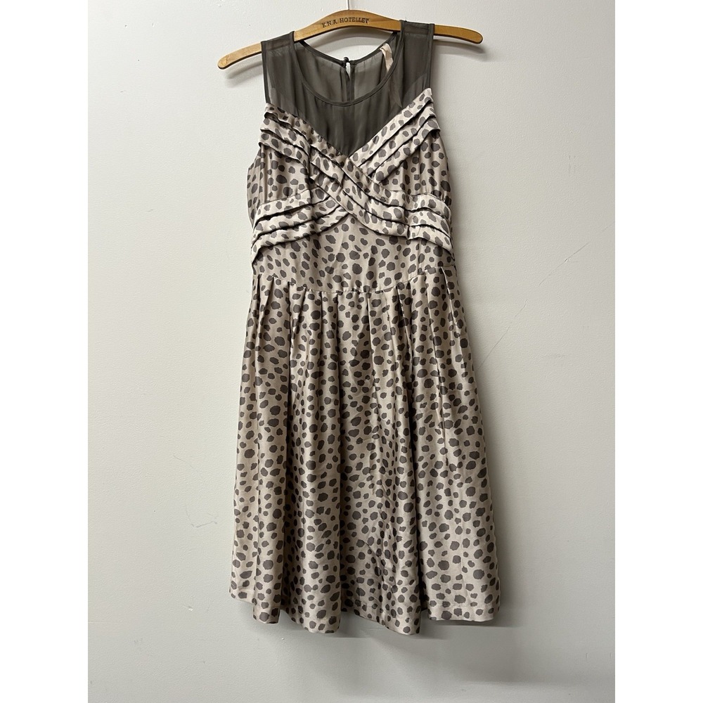 Mystree Dress Leopard Feminine Size Small Dress Boho